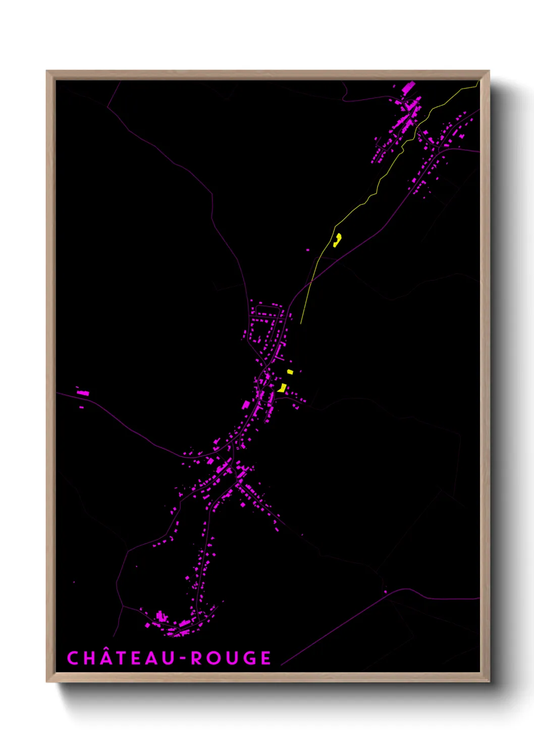 Une affiche de carte sur Château-Rouge