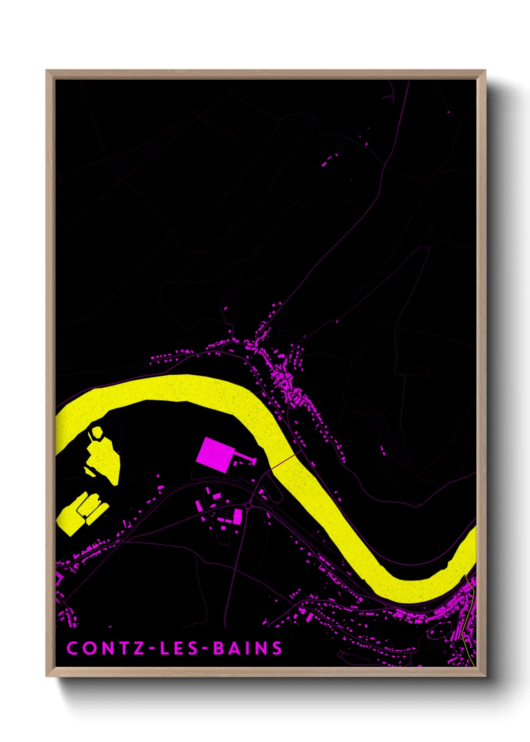 Un poster carteContz-les-Bains