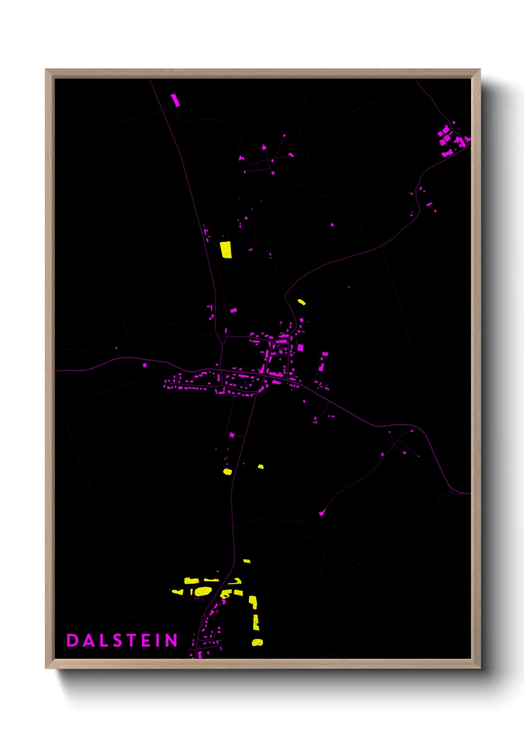 Une affiche de carte sur Dalstein