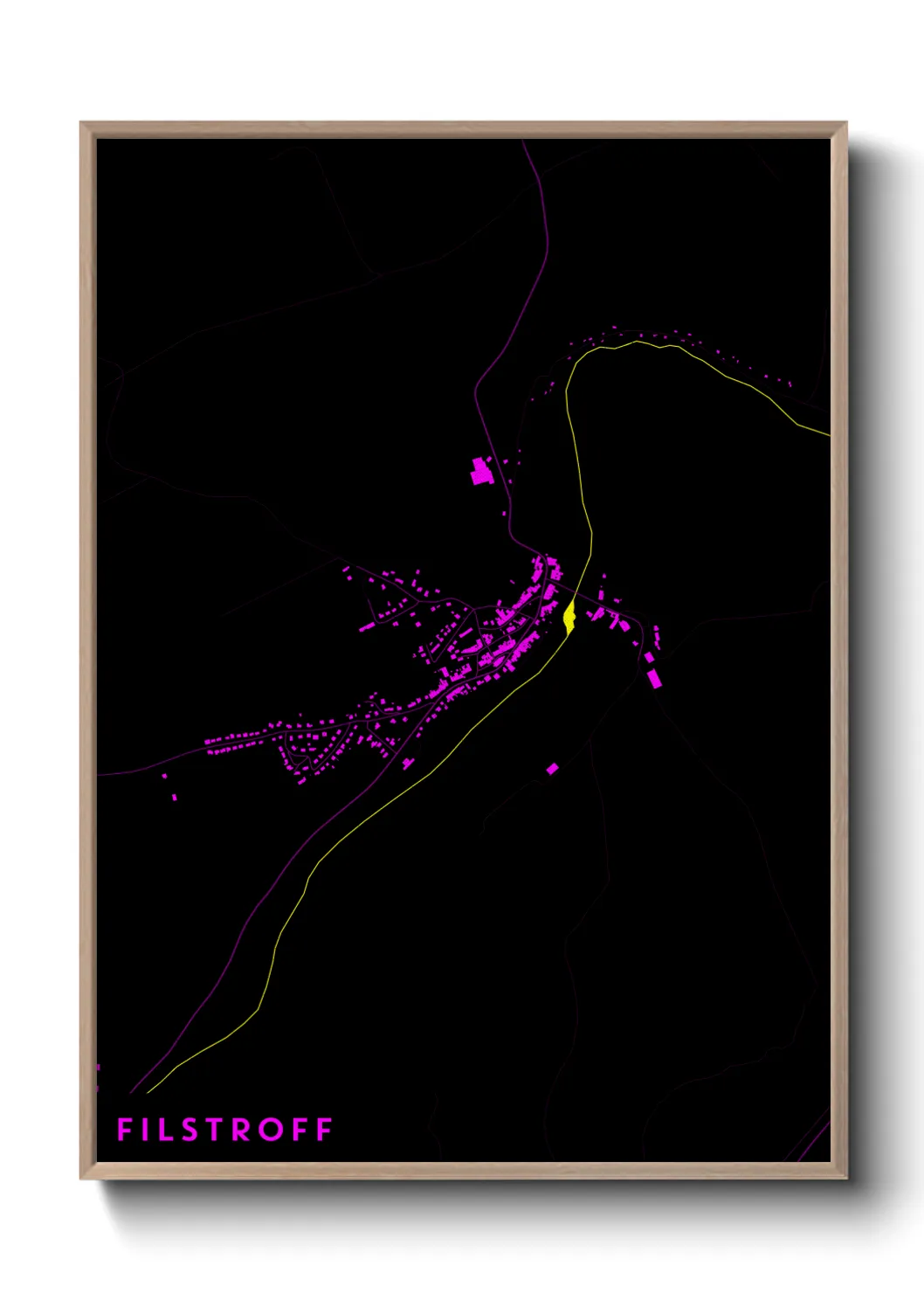 Une affiche de carte sur Filstroff