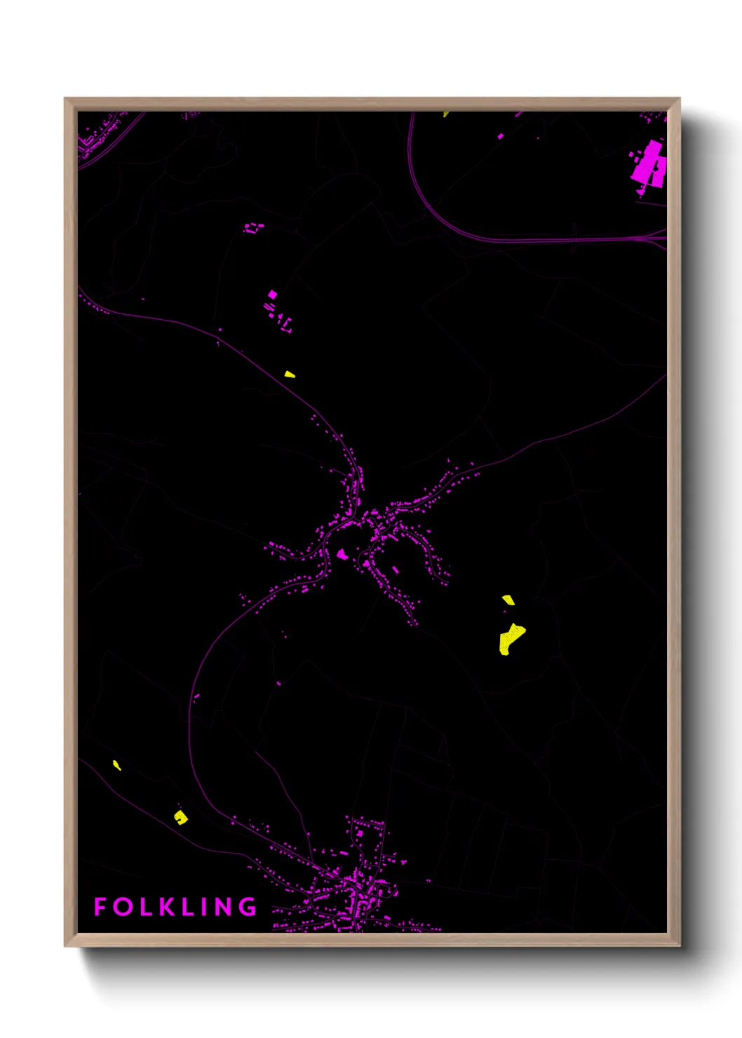 Une affiche de carte sur Folkling