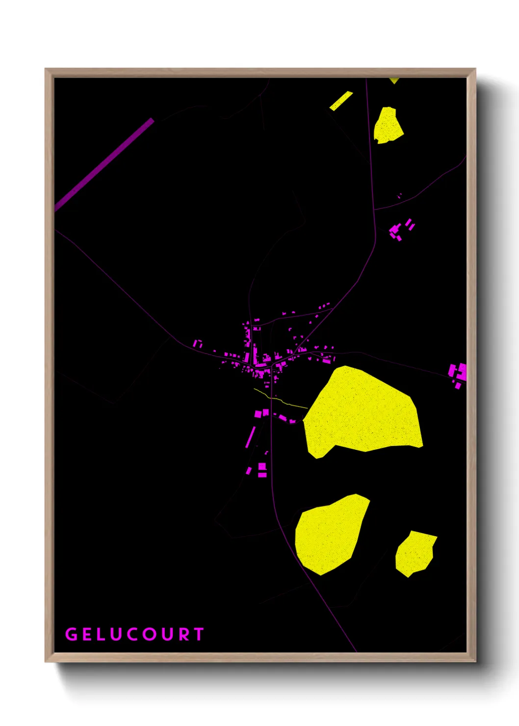 Une affiche de carte sur Gelucourt