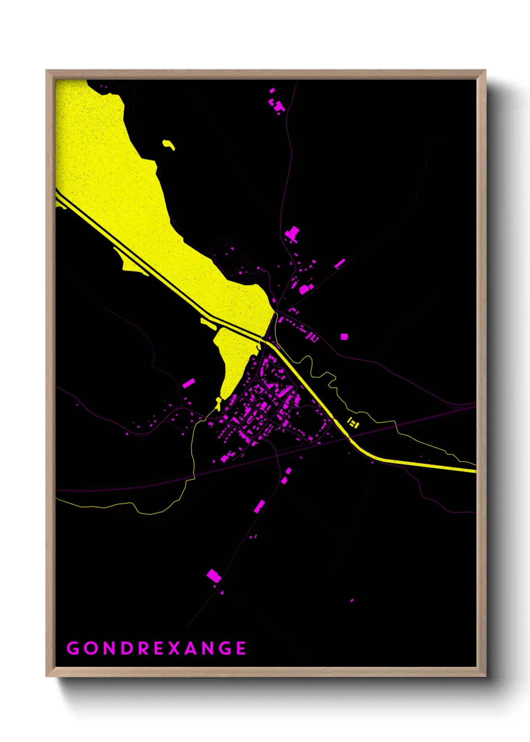 Une affiche de carte sur Gondrexange