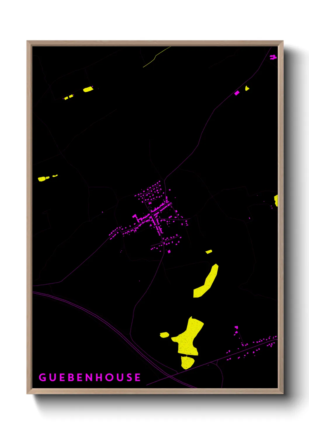 Une affiche de carte sur Guebenhouse