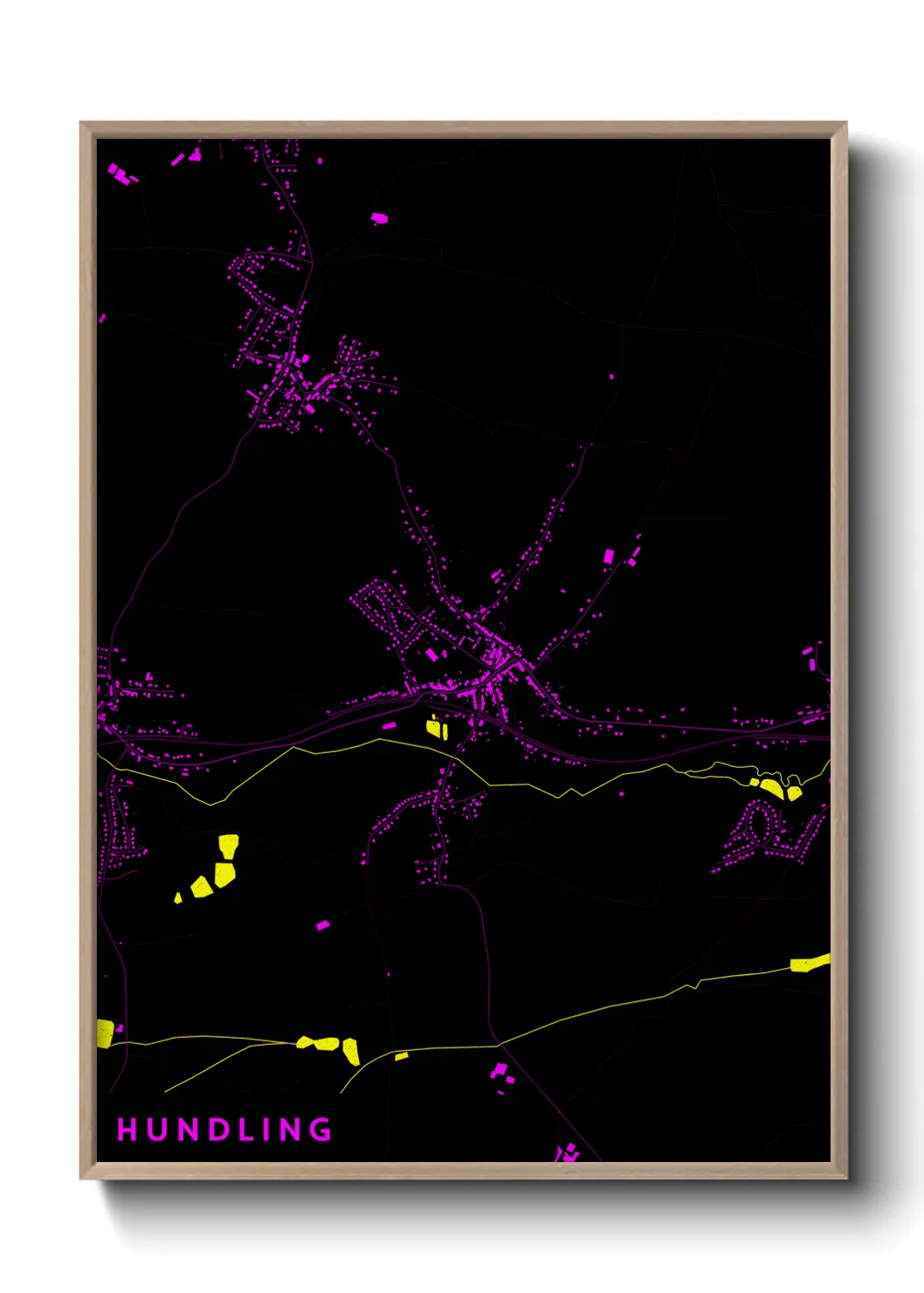 Une affiche de carte sur Hundling