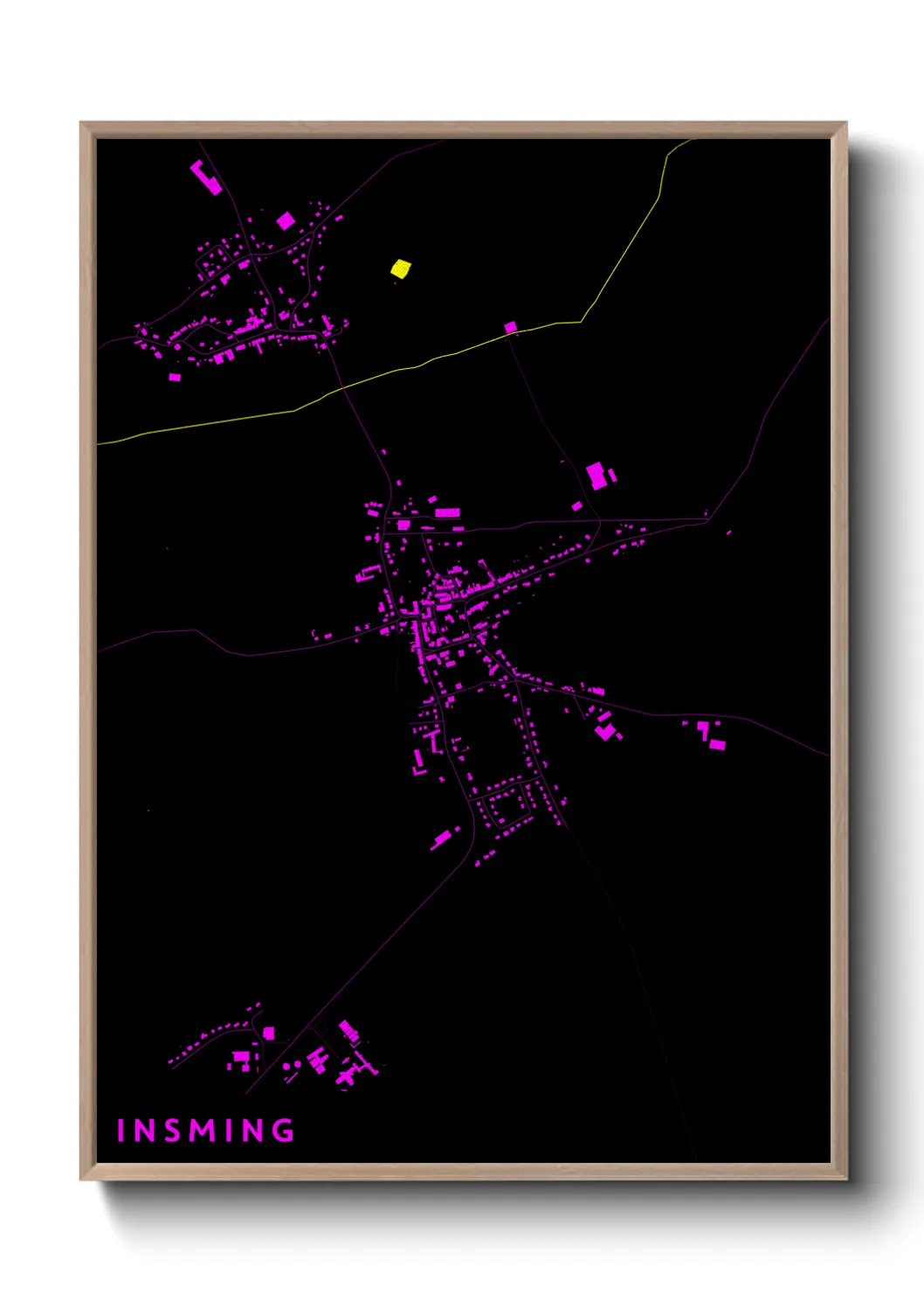 Une affiche de carte sur Insming