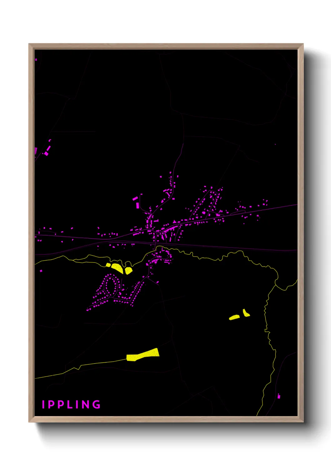 Une affiche de carte sur Ippling