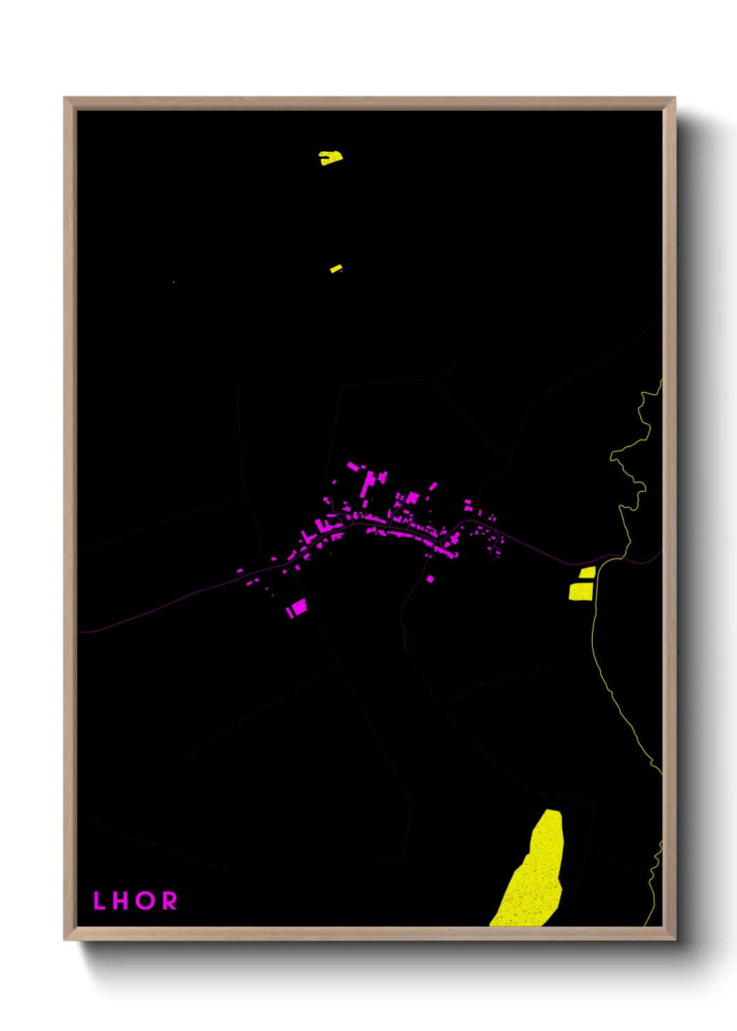 Une affiche de carte sur Lhor