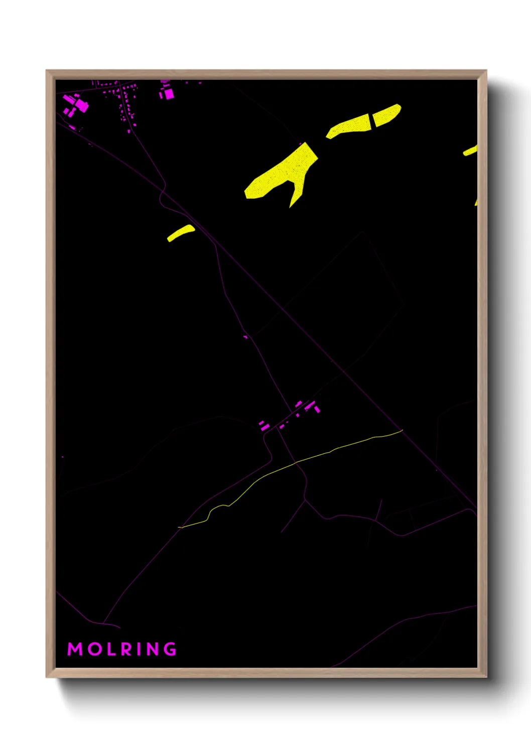 Une affiche de carte sur Molring