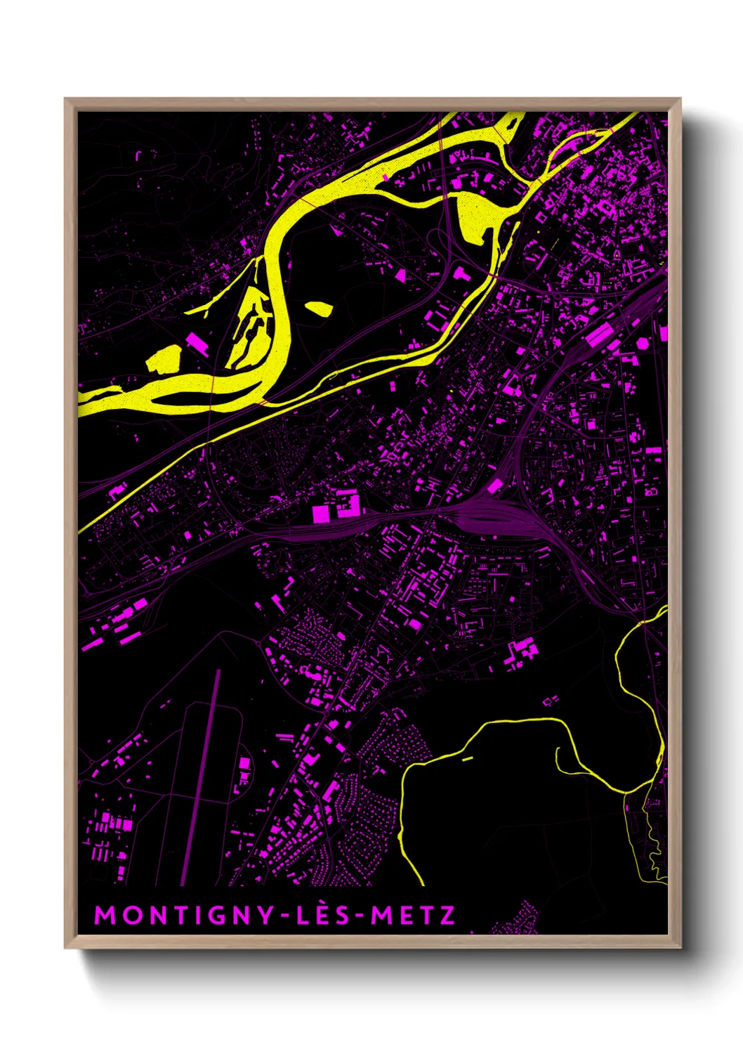 Un poster carteMontigny-lès-Metz