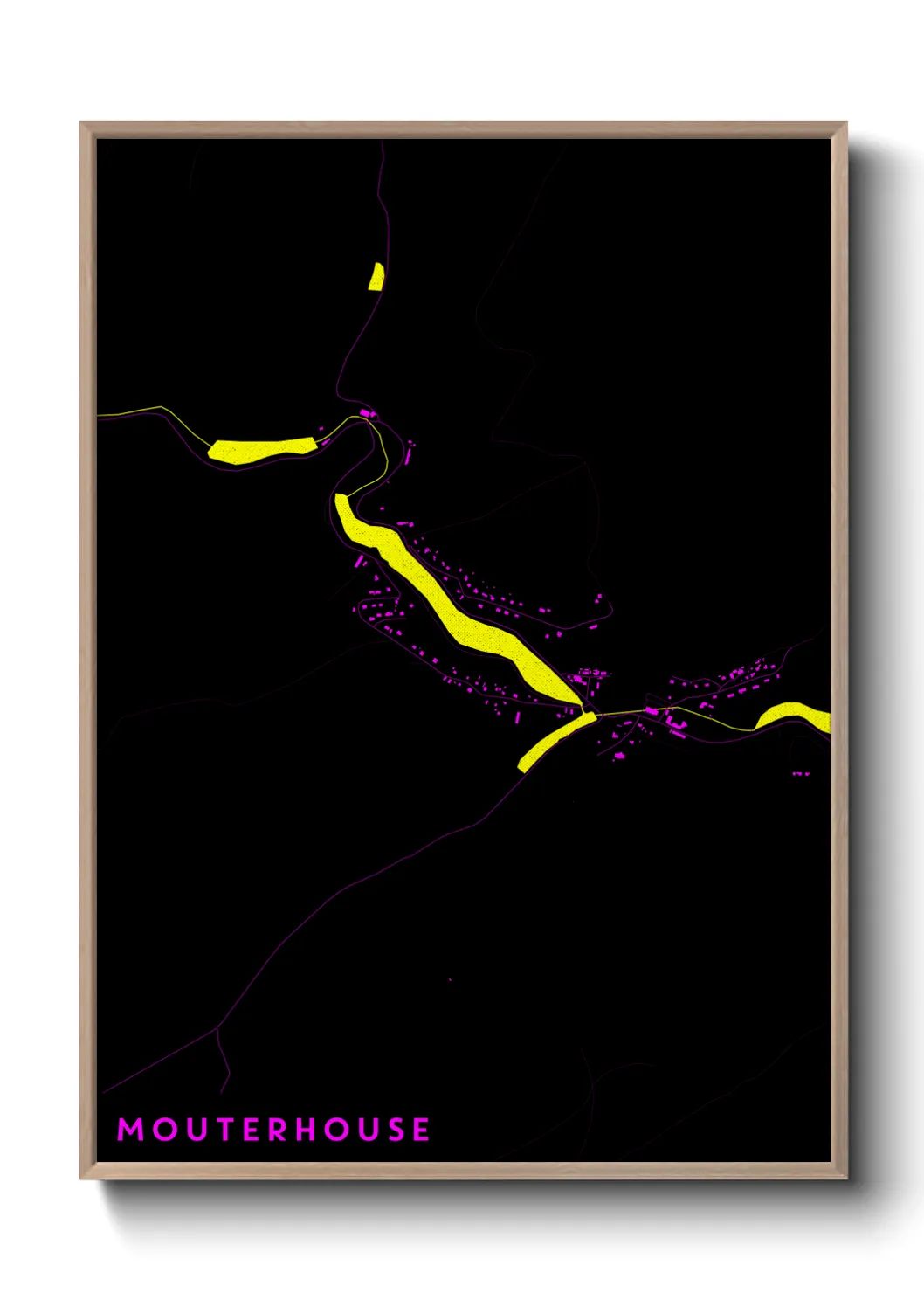 Une affiche de carte sur Mouterhouse