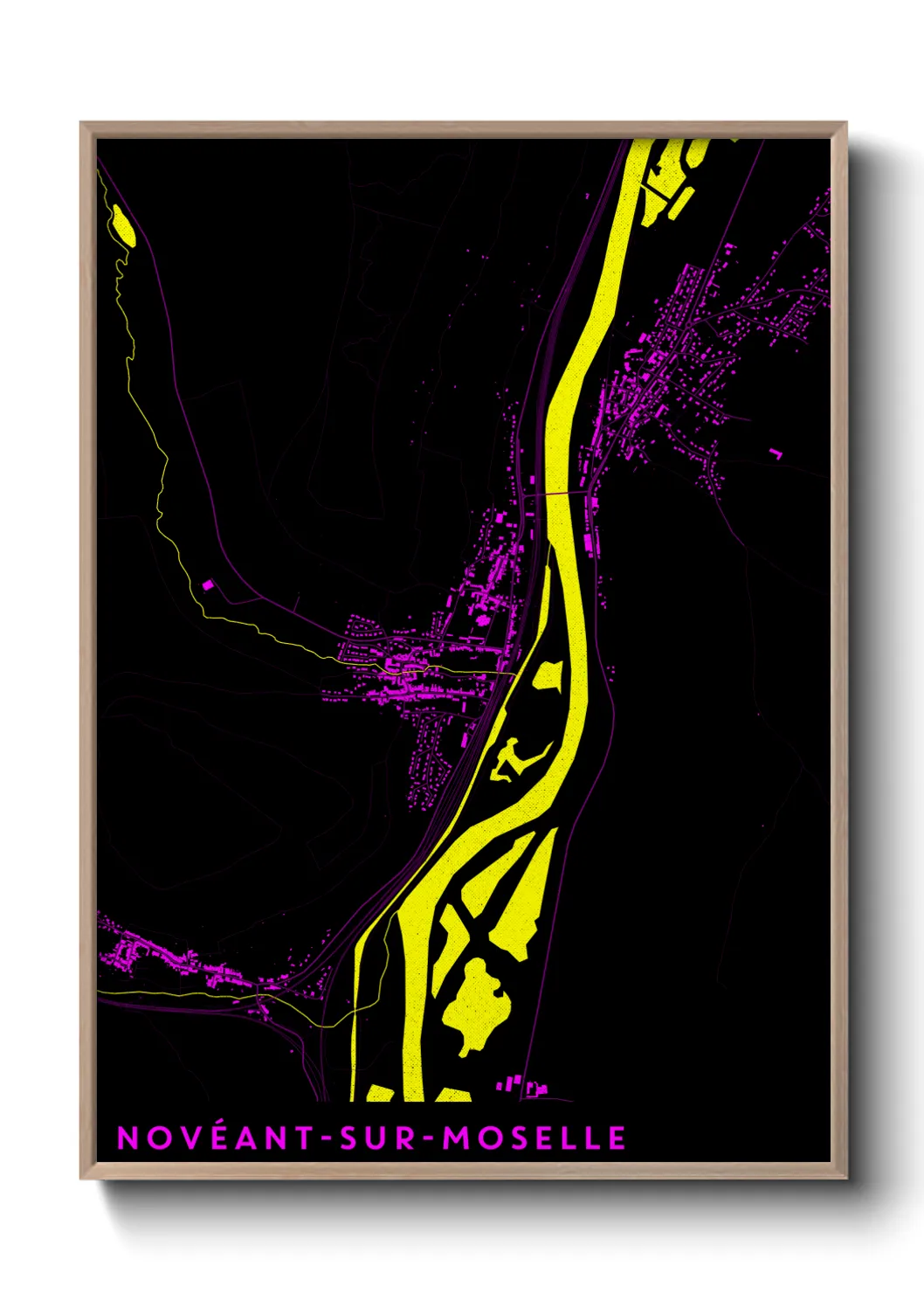 Un poster carteNovéant-sur-Moselle