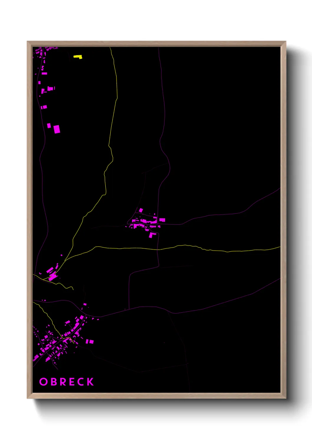 Une affiche de carte sur Obreck