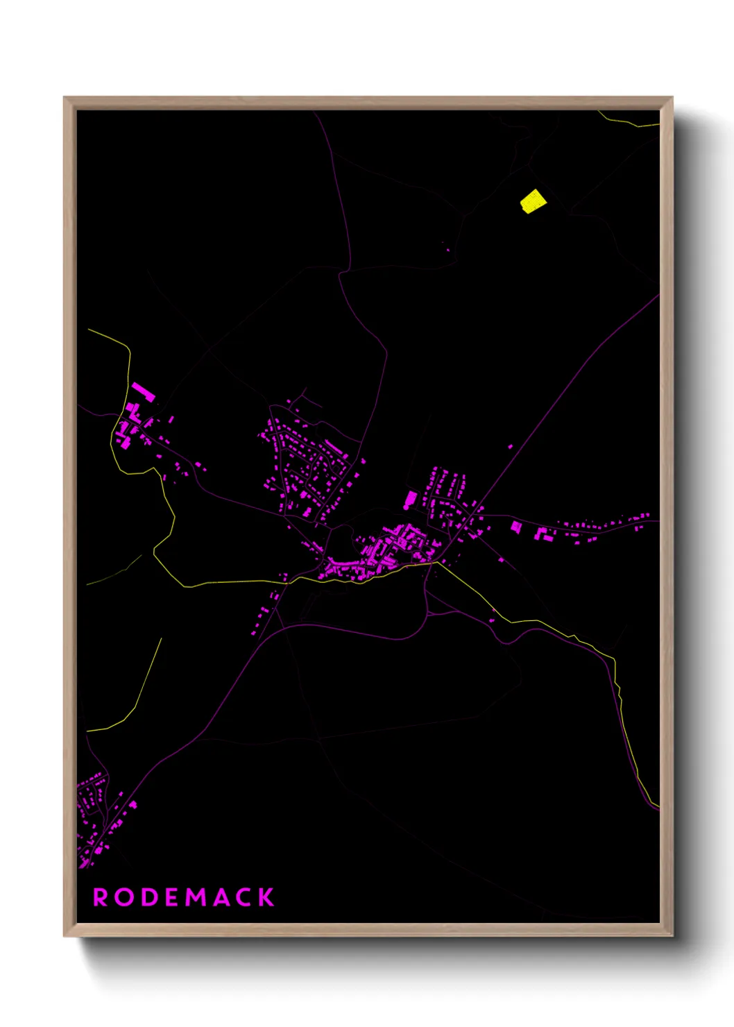 Une affiche de carte sur Rodemack