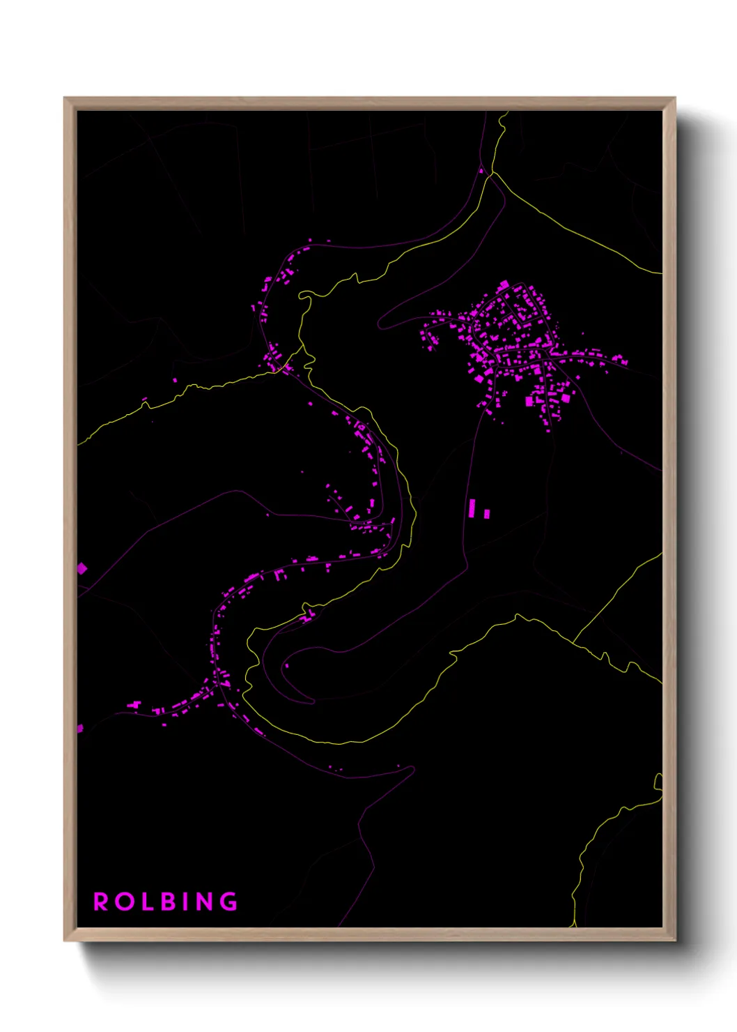 Une affiche de carte sur Rolbing