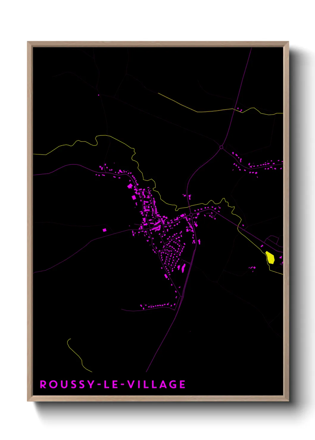 Un poster carteRoussy-le-Village