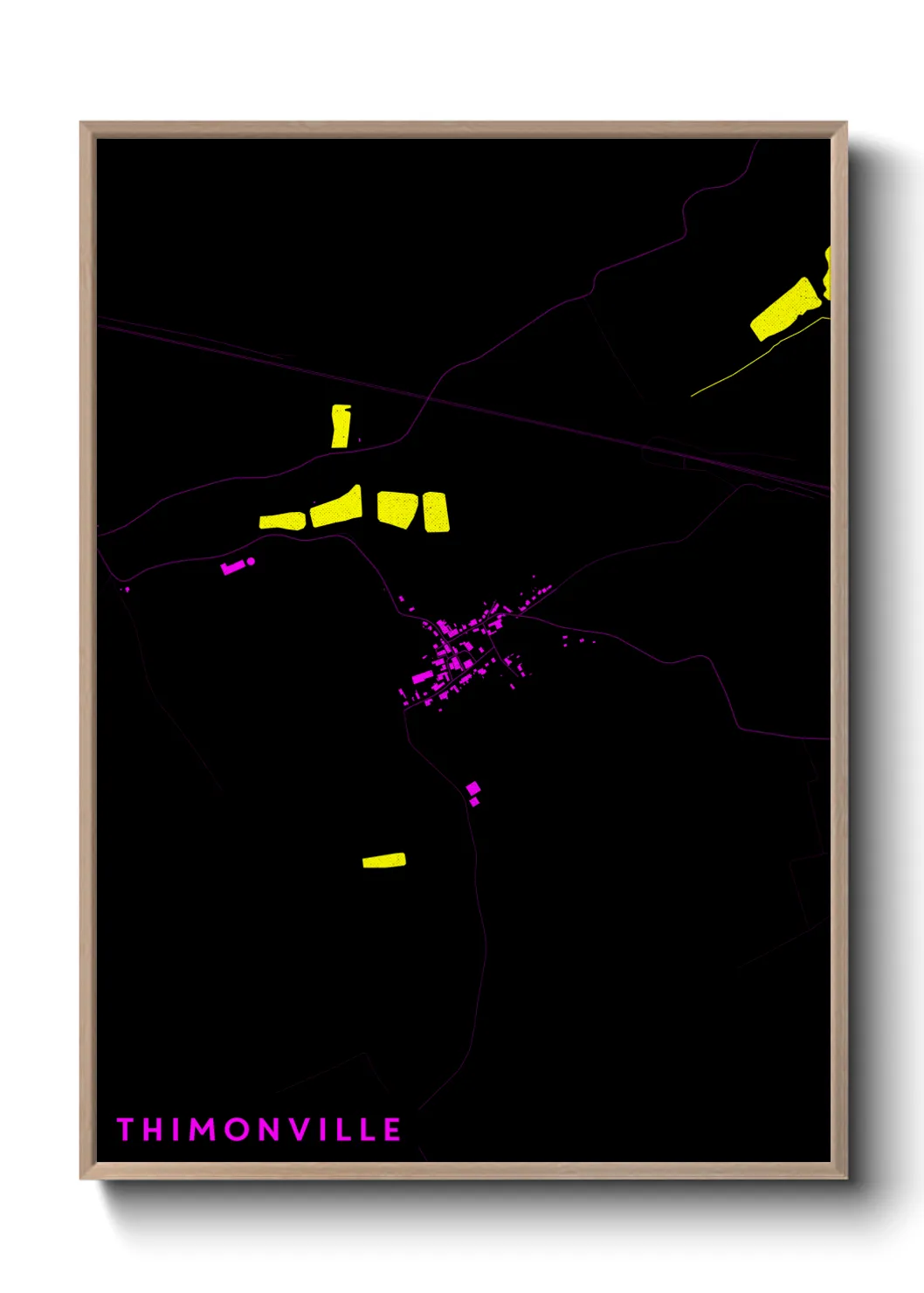 Une affiche de carte sur Thimonville
