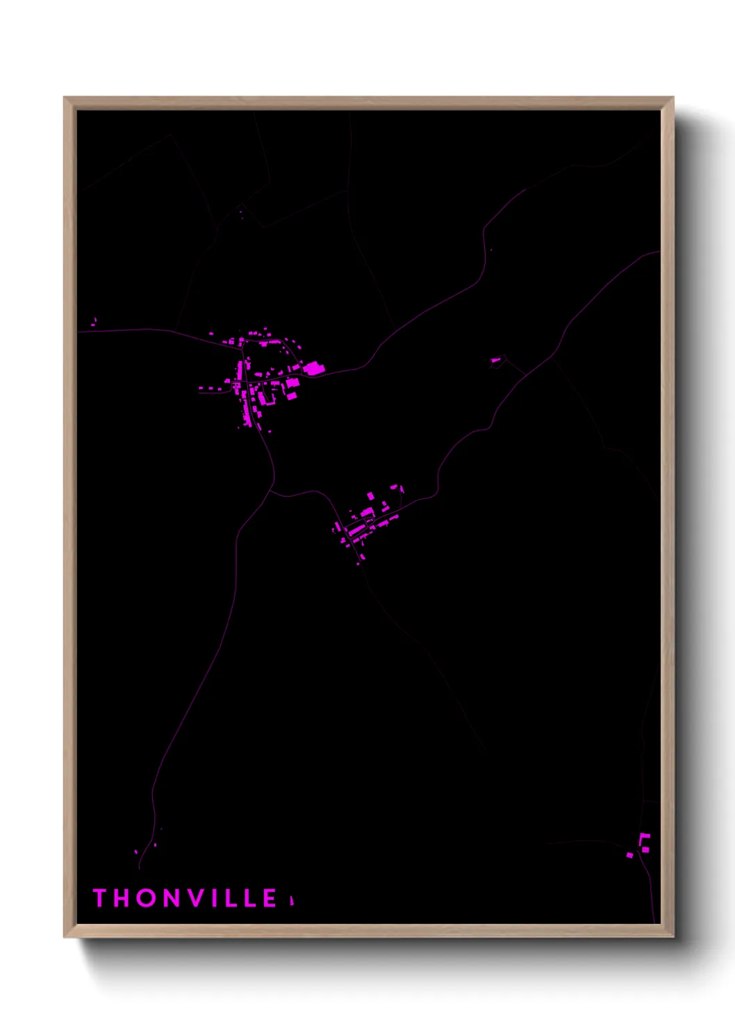Une affiche de carte sur Thonville