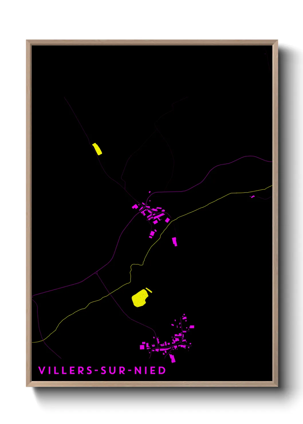 Un poster carteVillers-sur-Nied