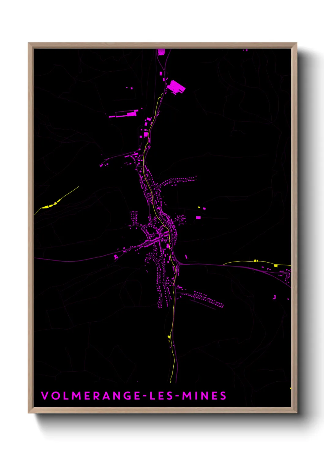 Un poster carteVolmerange-les-Mines