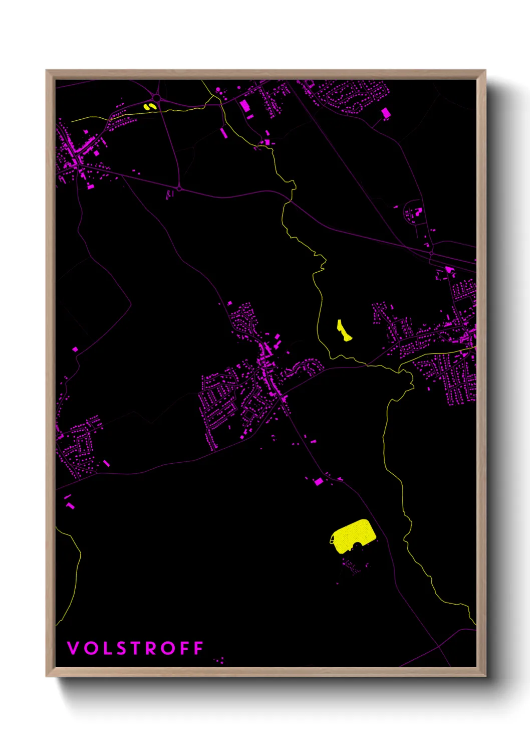 Une affiche de carte sur Volstroff