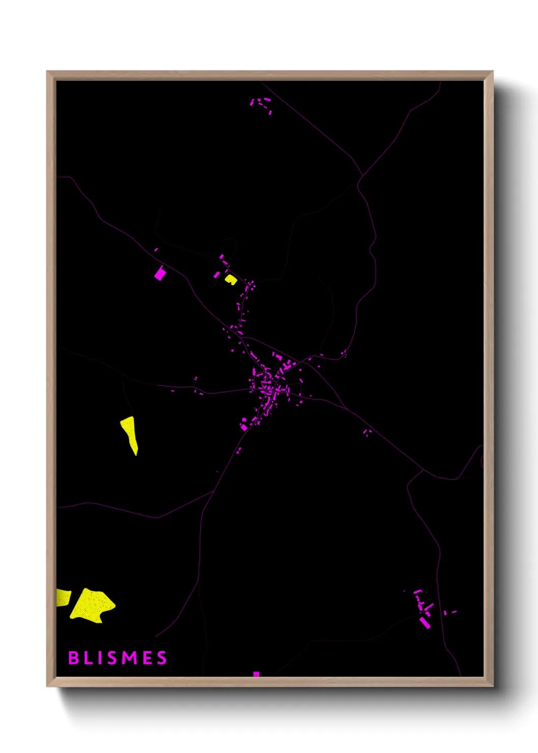 Une affiche de carte sur Blismes