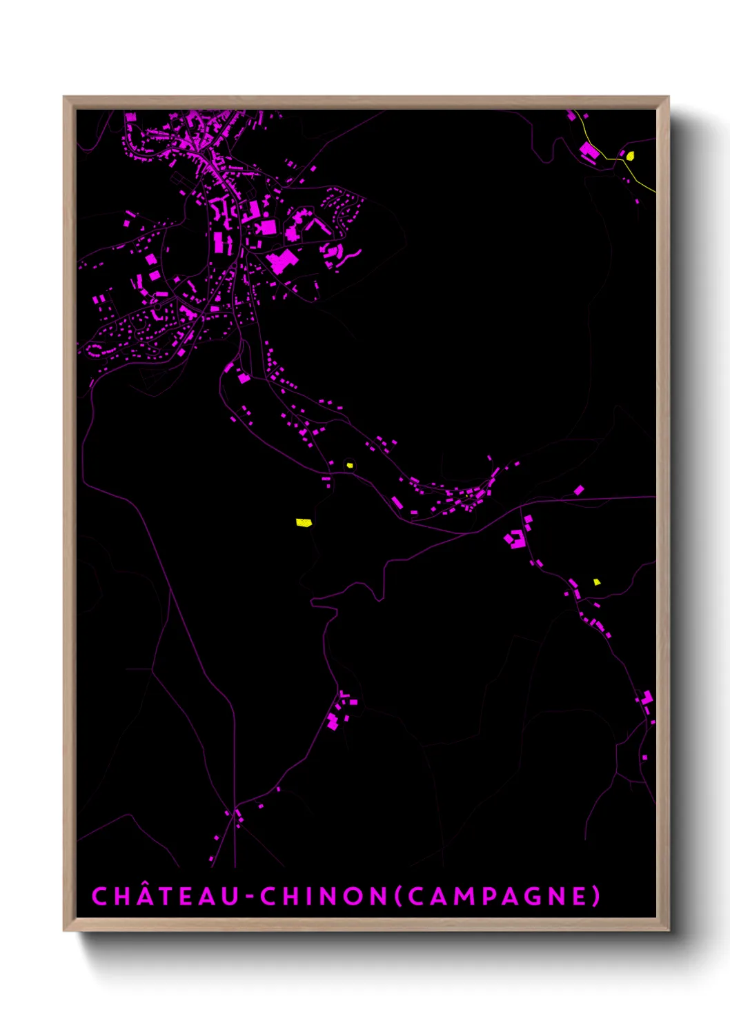 Un poster carteChâteau-Chinon(Campagne)