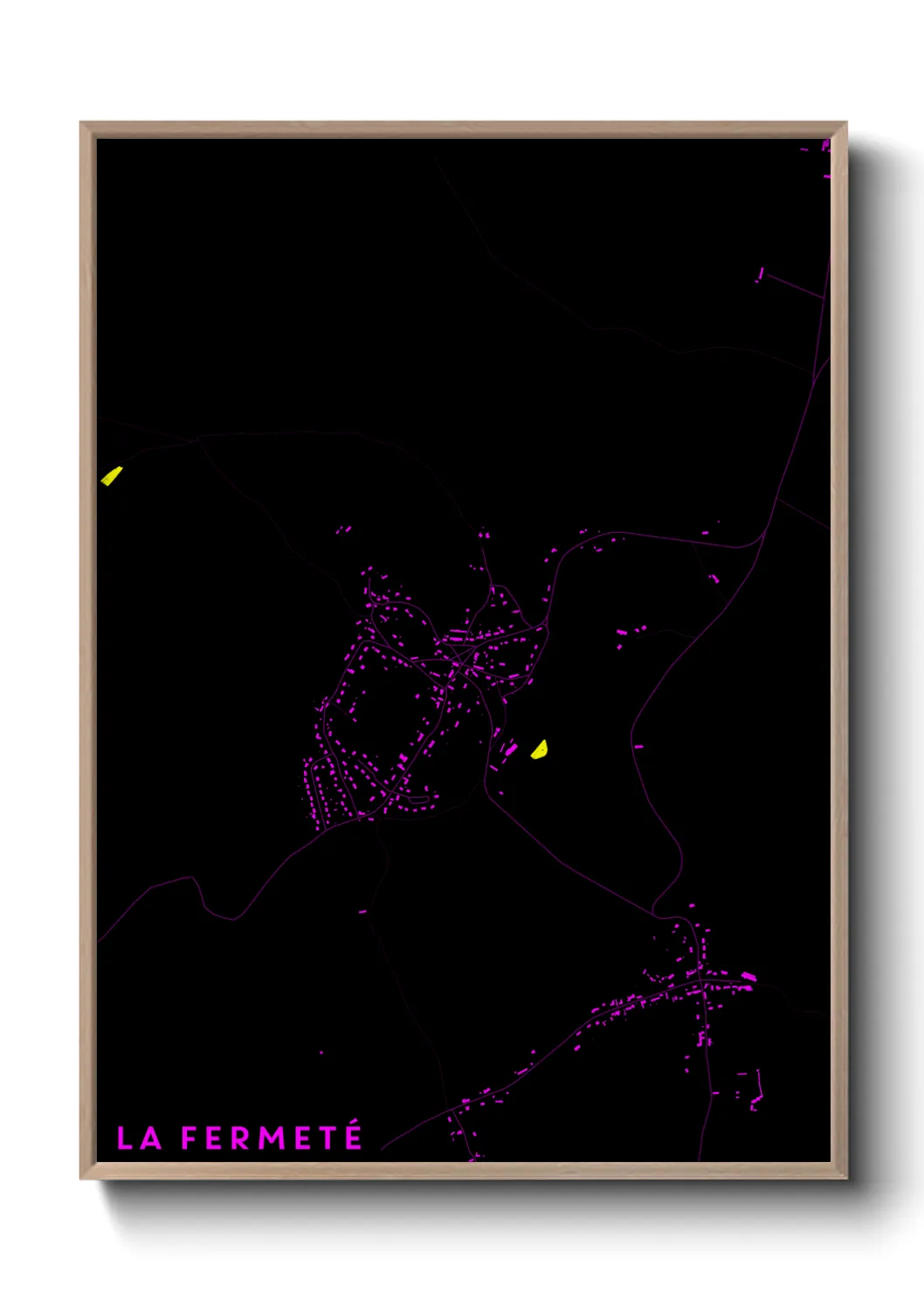 Une affiche de carte sur La Fermeté
