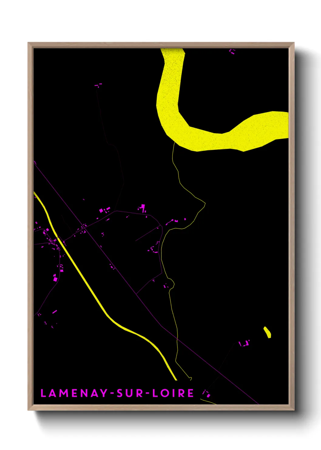 Un poster carteLamenay-sur-Loire