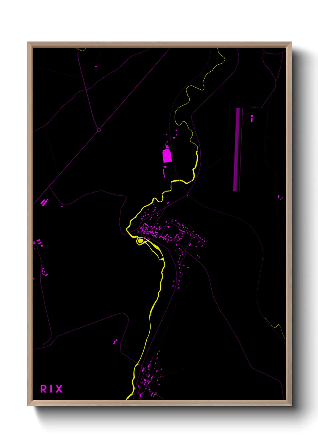 Une affiche de carte sur Rix