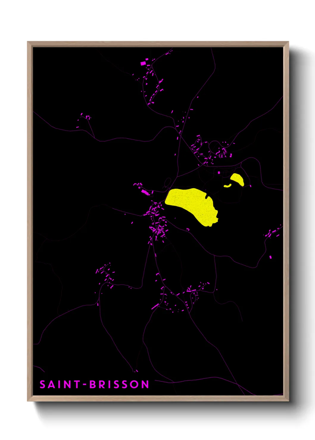 Un poster carteSaint-Brisson