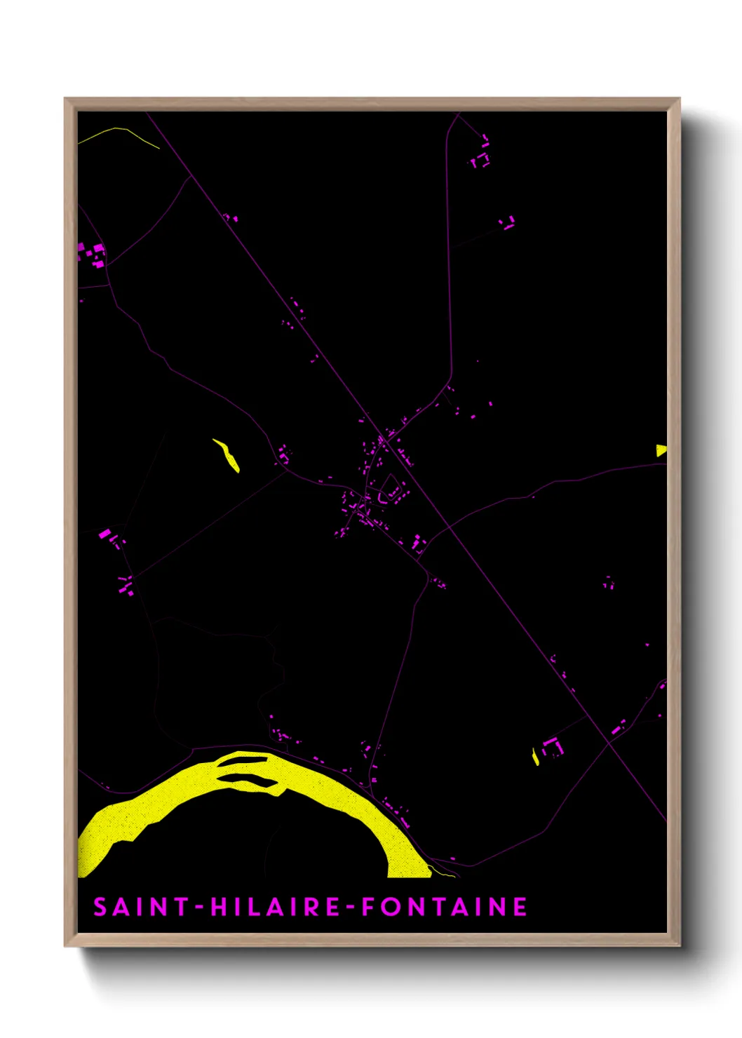 Un poster carteSaint-Hilaire-Fontaine