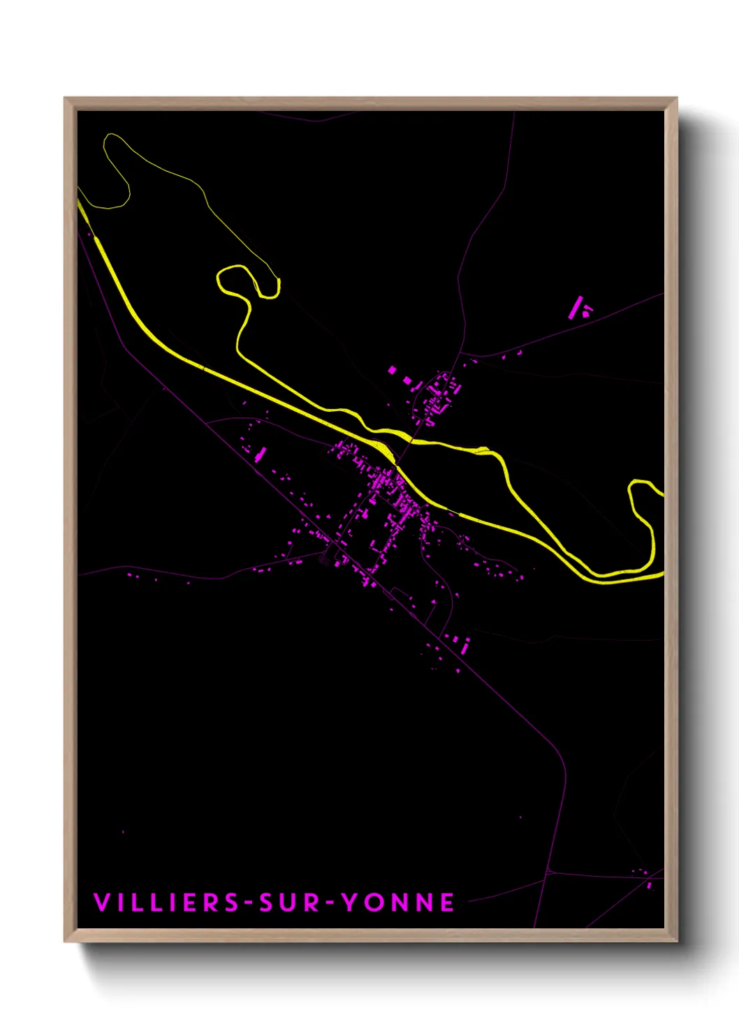 Un poster carteVilliers-sur-Yonne