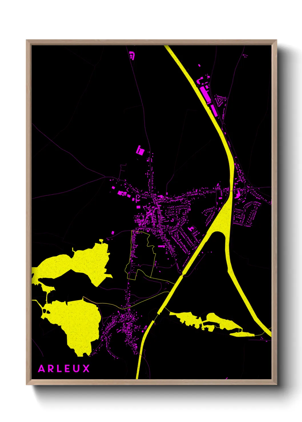 Une affiche de carte sur Arleux