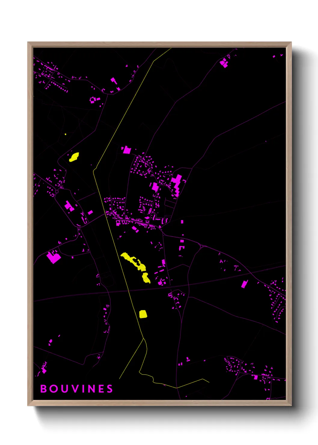 Une affiche de carte sur Bouvines
