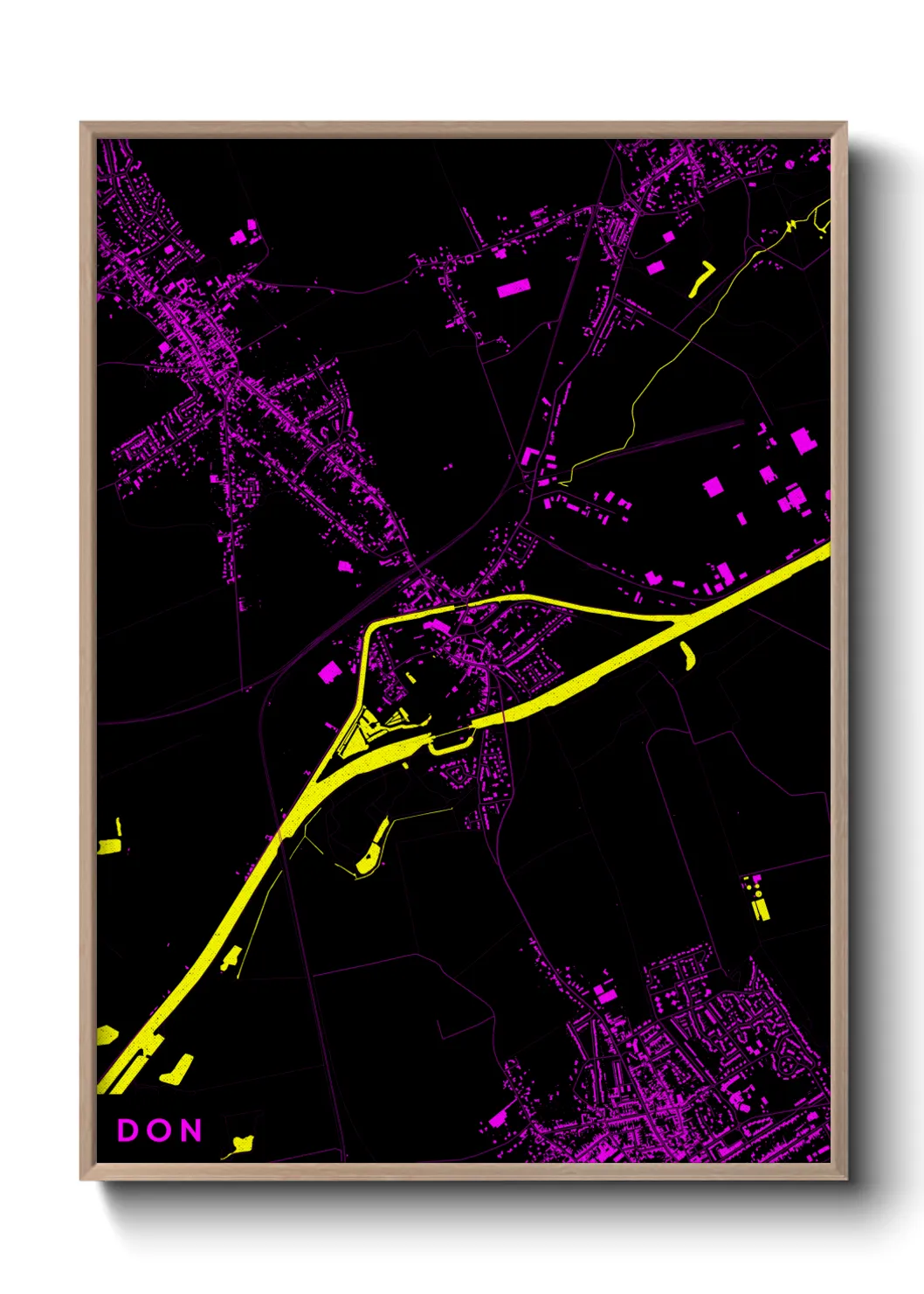 Une affiche de carte sur Don