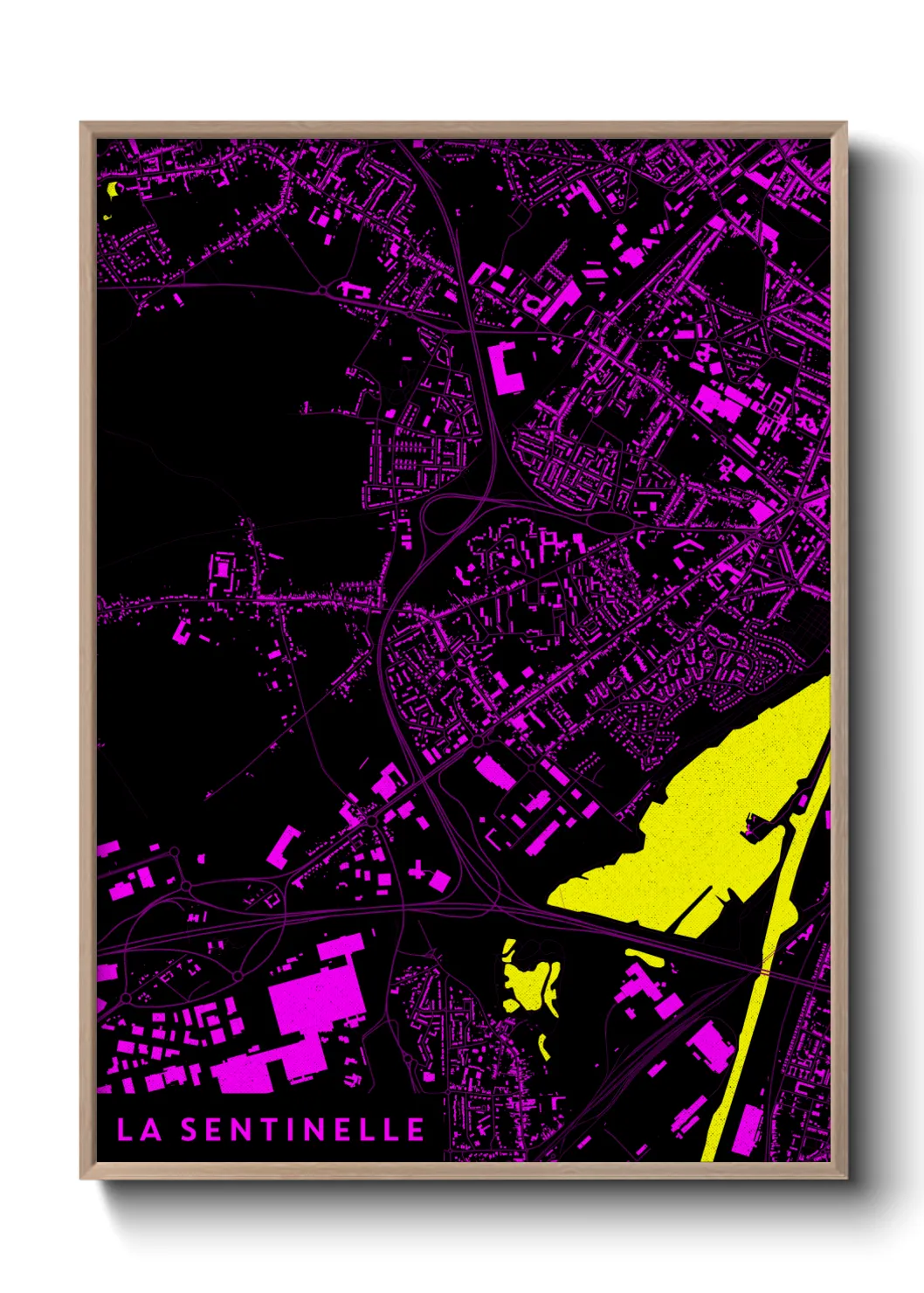 Une affiche de carte sur La Sentinelle