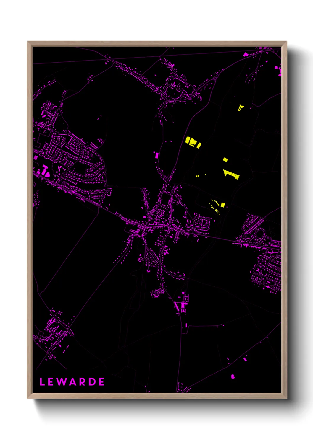 Une affiche de carte sur Lewarde