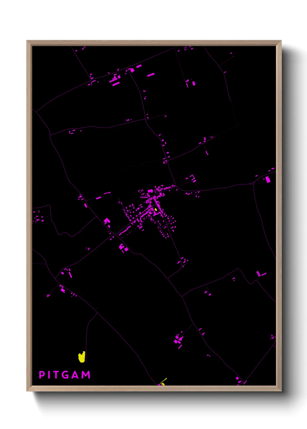 Une affiche de carte sur Pitgam