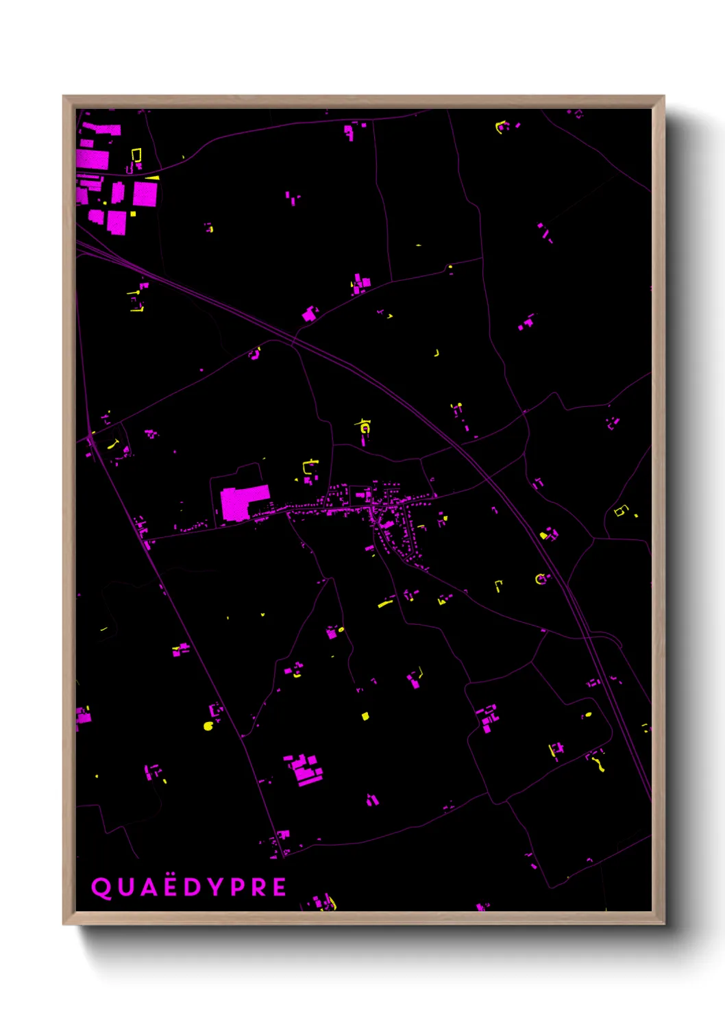 Une affiche de carte sur Quaëdypre