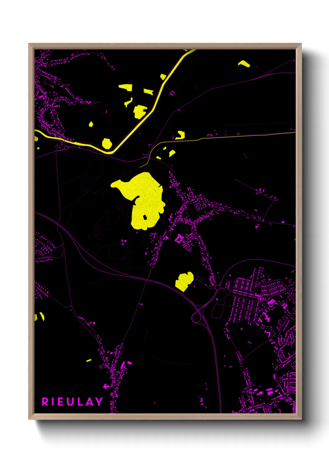 Une affiche de carte sur Rieulay