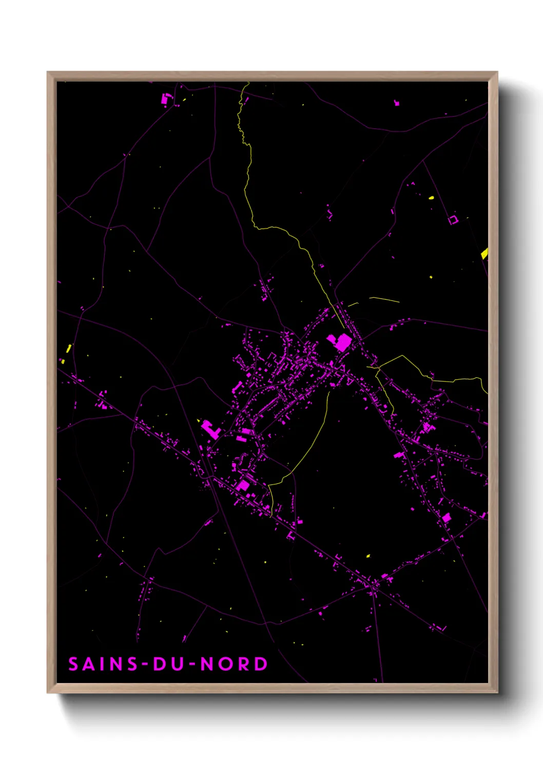 Un poster carteSains-du-Nord