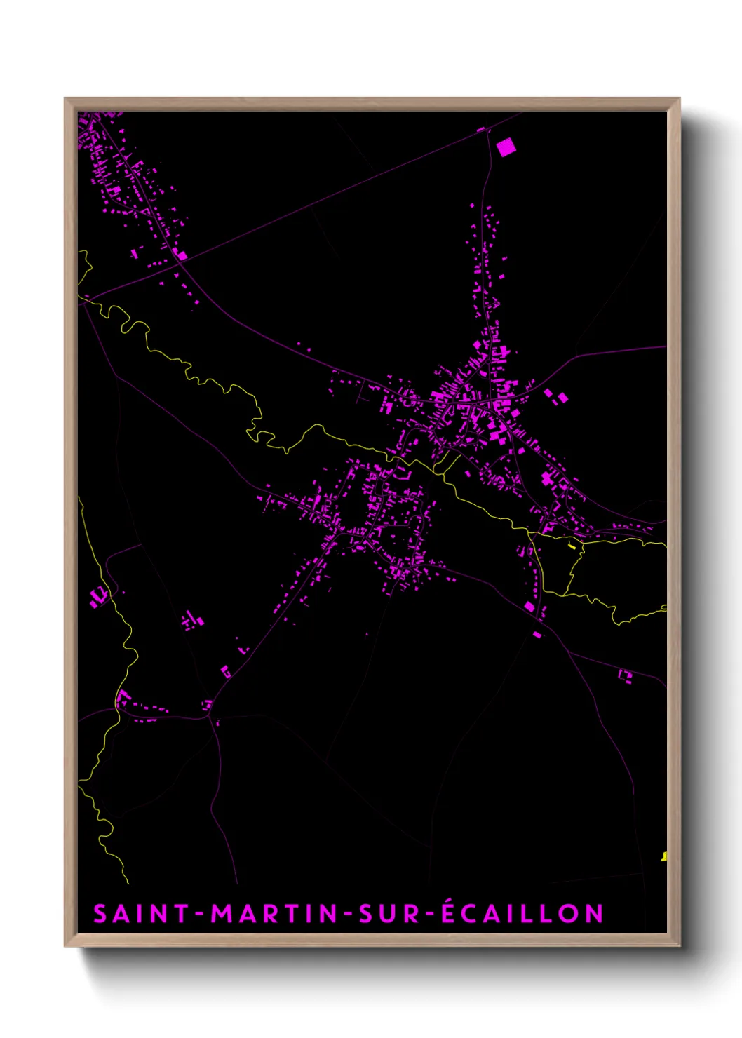 Un poster carteSaint-Martin-sur-Écaillon