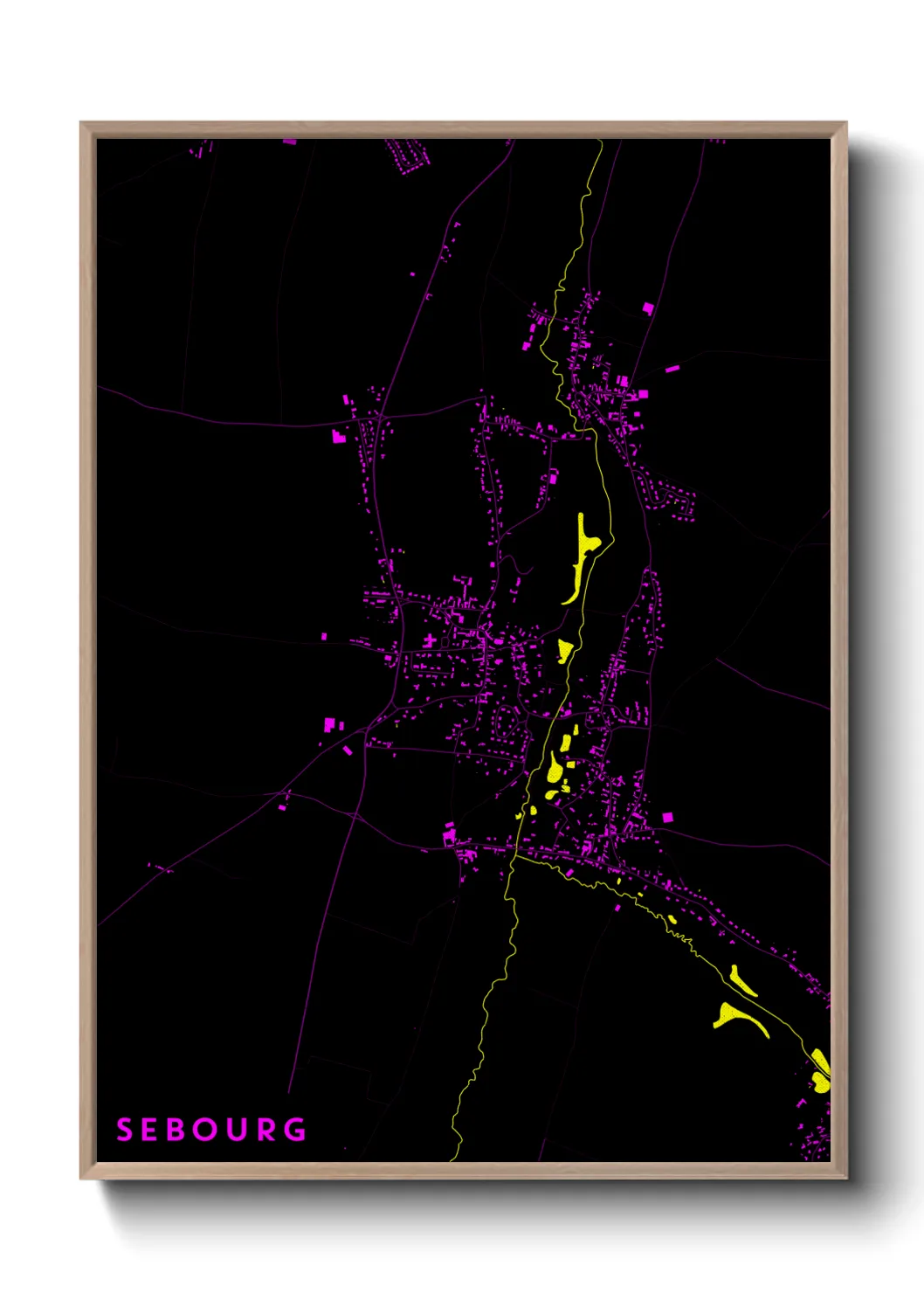Une affiche de carte sur Sebourg