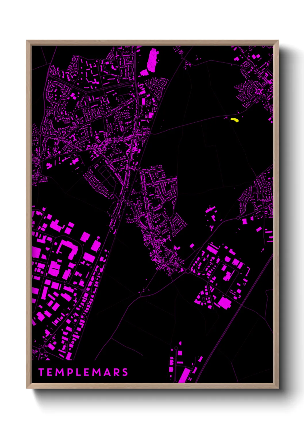 Une affiche de carte sur Templemars