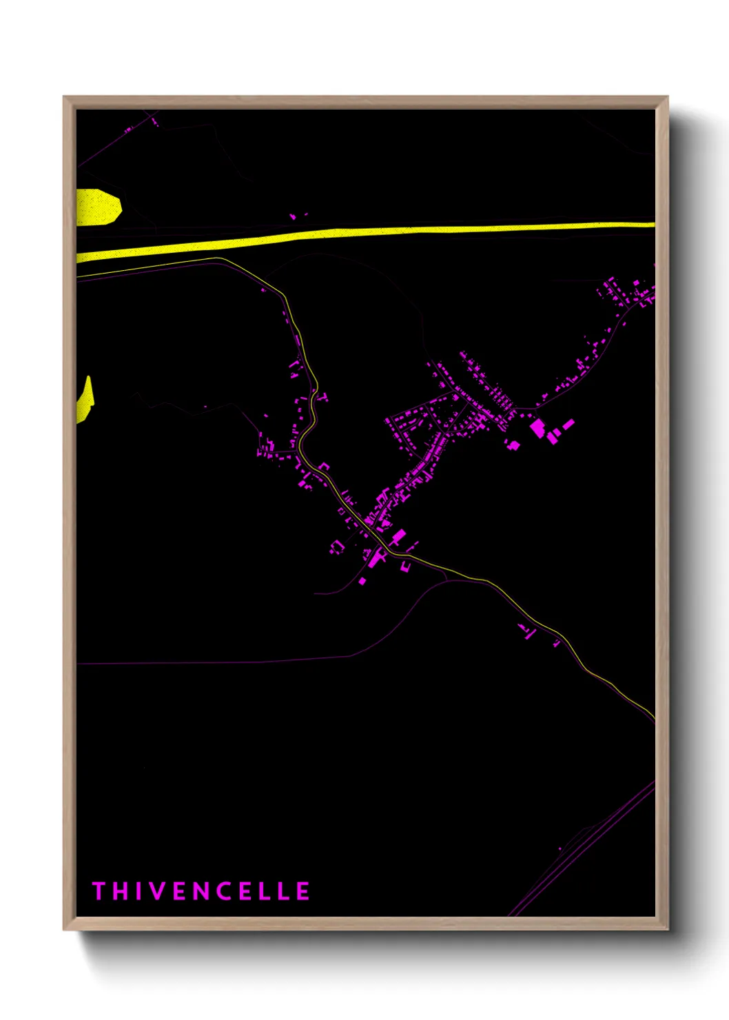 Une affiche de carte sur Thivencelle