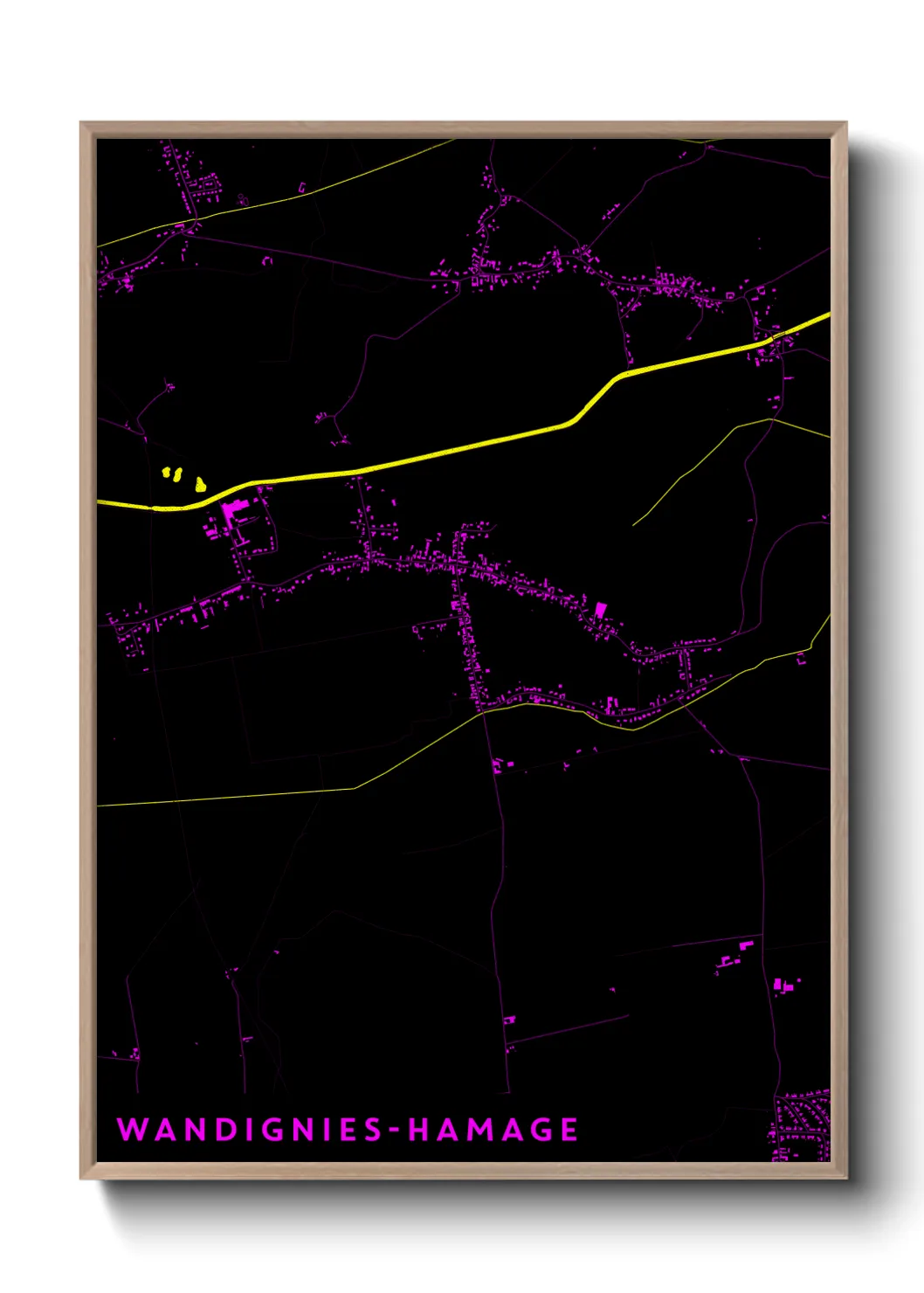 Un poster carteWandignies-Hamage