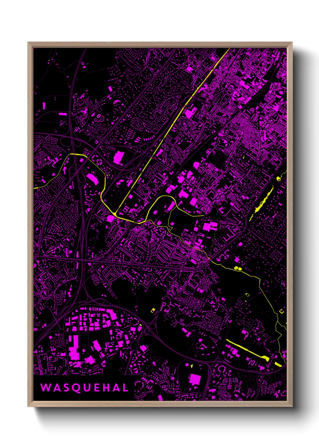 Une affiche de carte sur Wasquehal