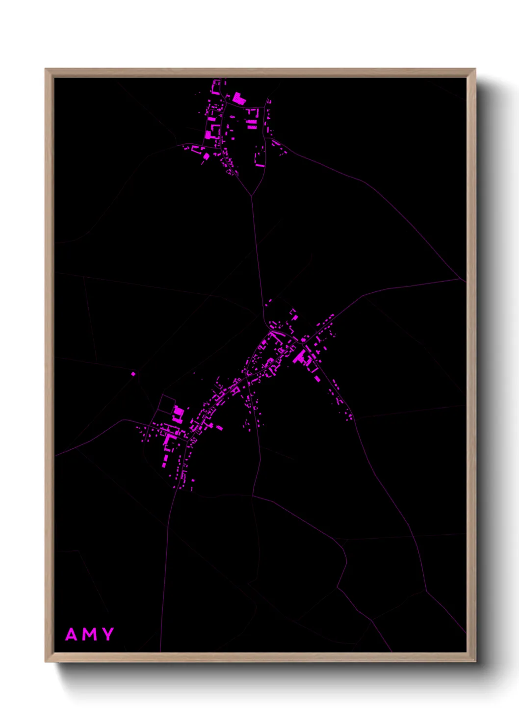 Une affiche de carte sur Amy