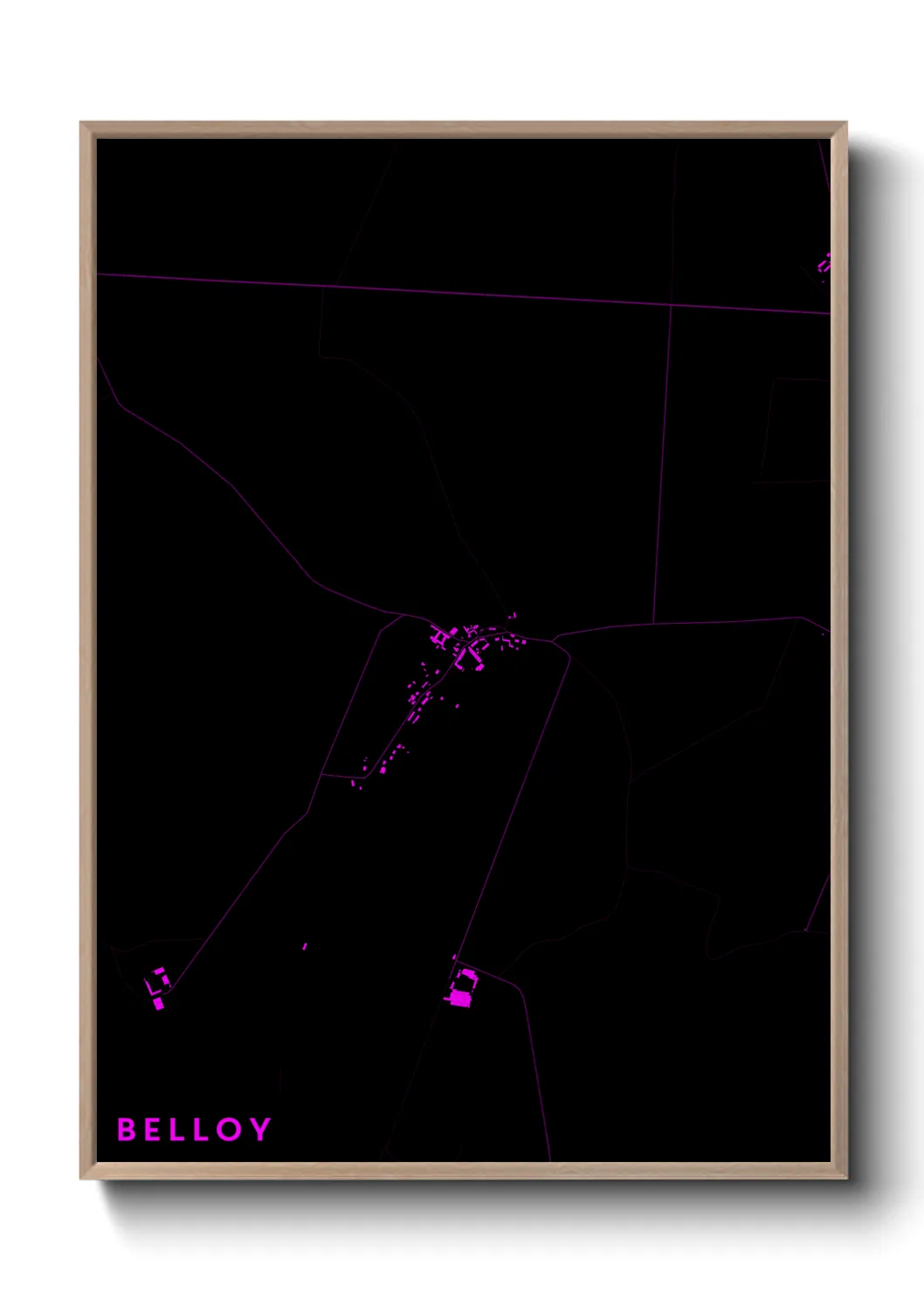 Une affiche de carte sur Belloy